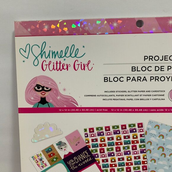 American Crafts "Shimelle Glitter Girl" 12x12 Paperpad 33 Sheets - Picture 5 of 6